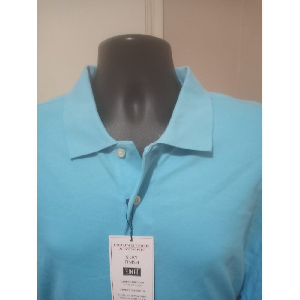 Roundtree & Yorke Silky Finish Collection Size XL Polo Shirt Short Sleeve NWT - Picture 4 of 9